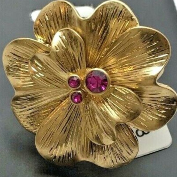 Lia Sophia Jewelry - NEW Lia Sophia Wildflower Ring Pink Gemstone - Size 7